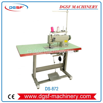 Máquina de coser de prenda de alimentación de alimentación de alta velocidad de aguja doble DS-872